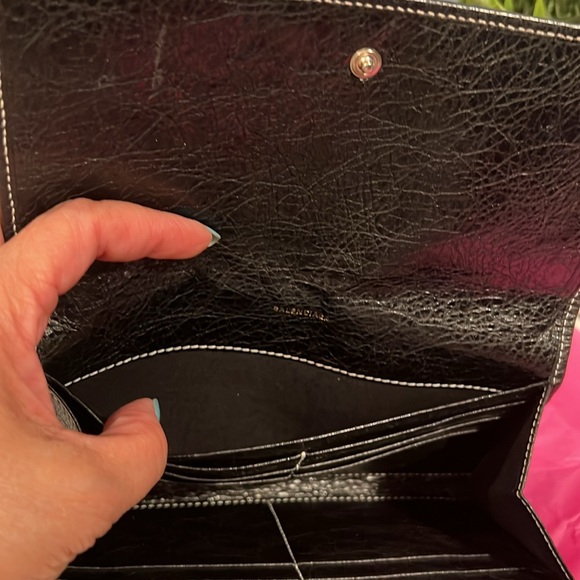 Balenciaga Auth multi color leather wallet (chain not included) - Picture 10 of 17